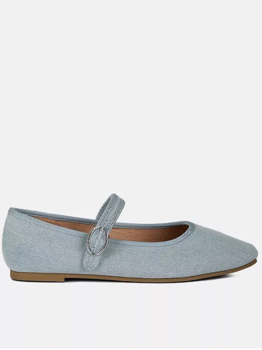 Denim Iker Mary Jane Flats-NWT